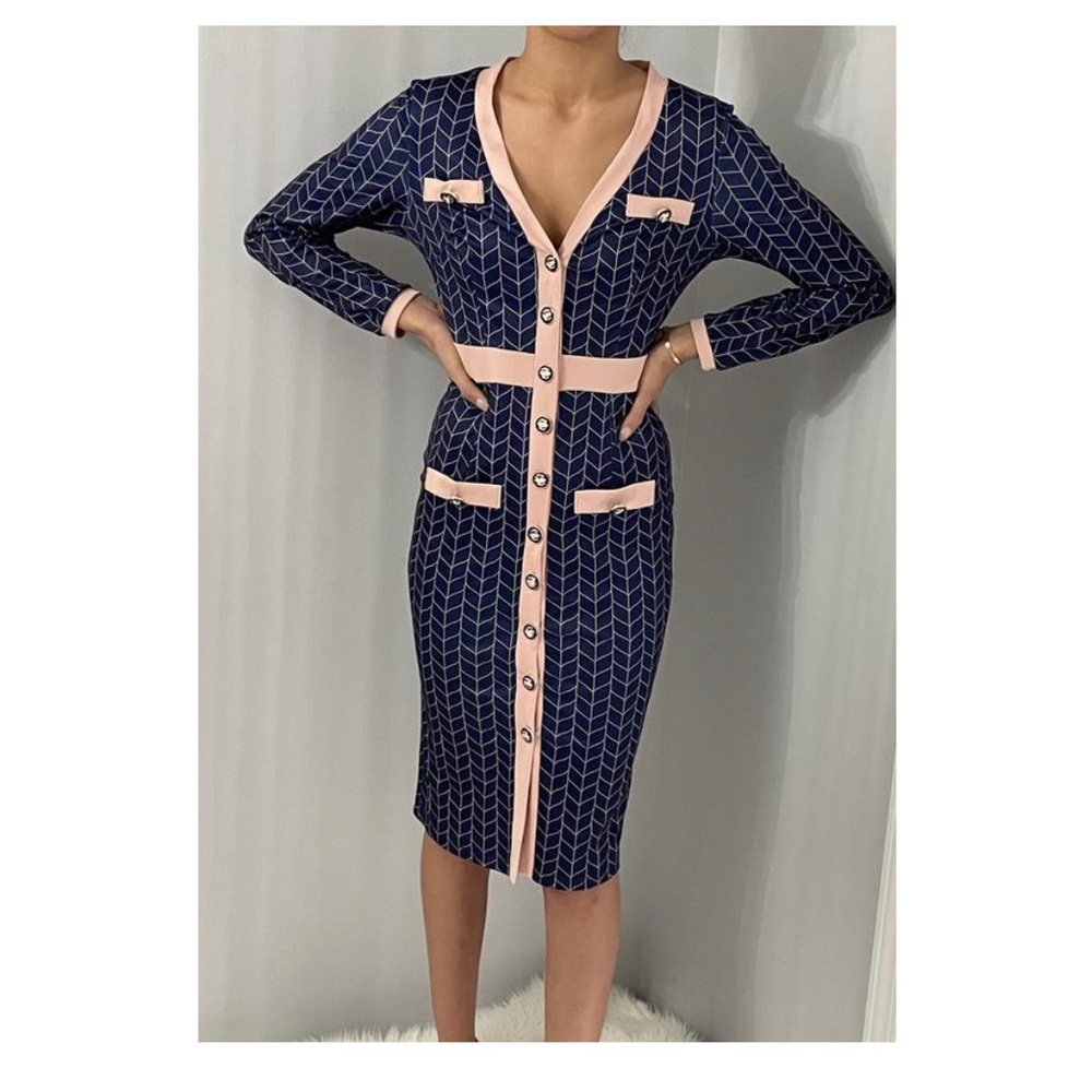 Button Me Down Midi Dress